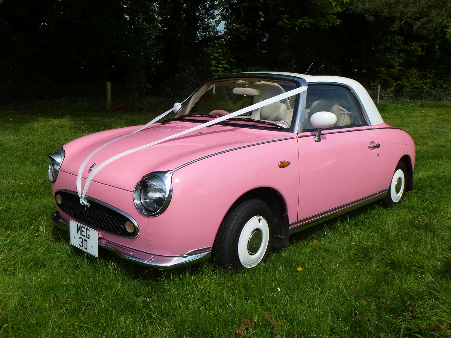 Pink Figaro Hire Funky, Fun, Wedding and Prom Cars Wedding Car Hire, Prom Car Hire, Car Hire