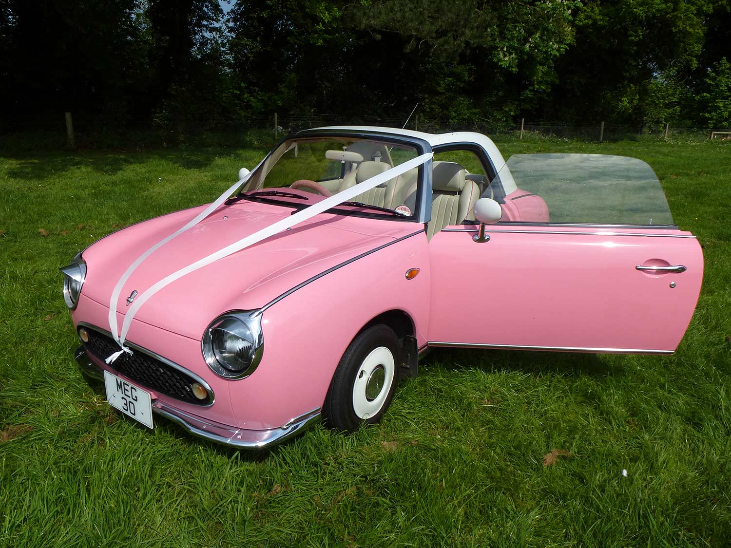 Pink nissan figaro hire #4