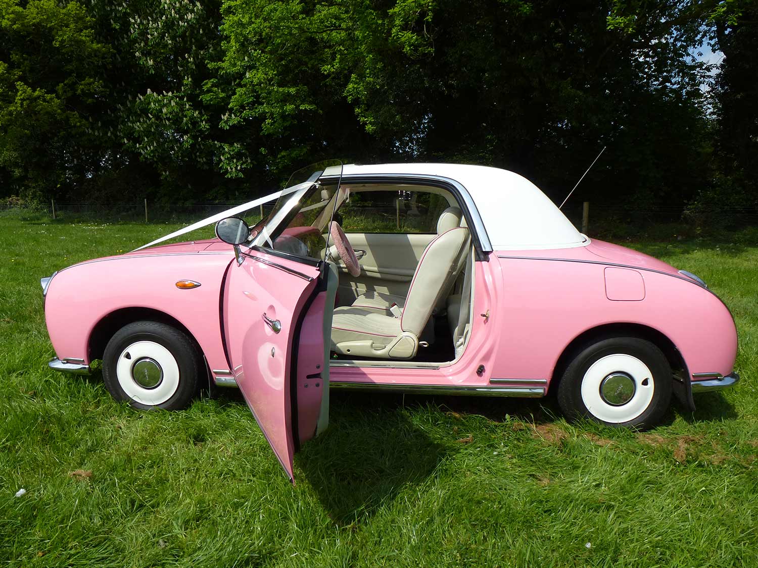 Pink nissan figaro hire #7